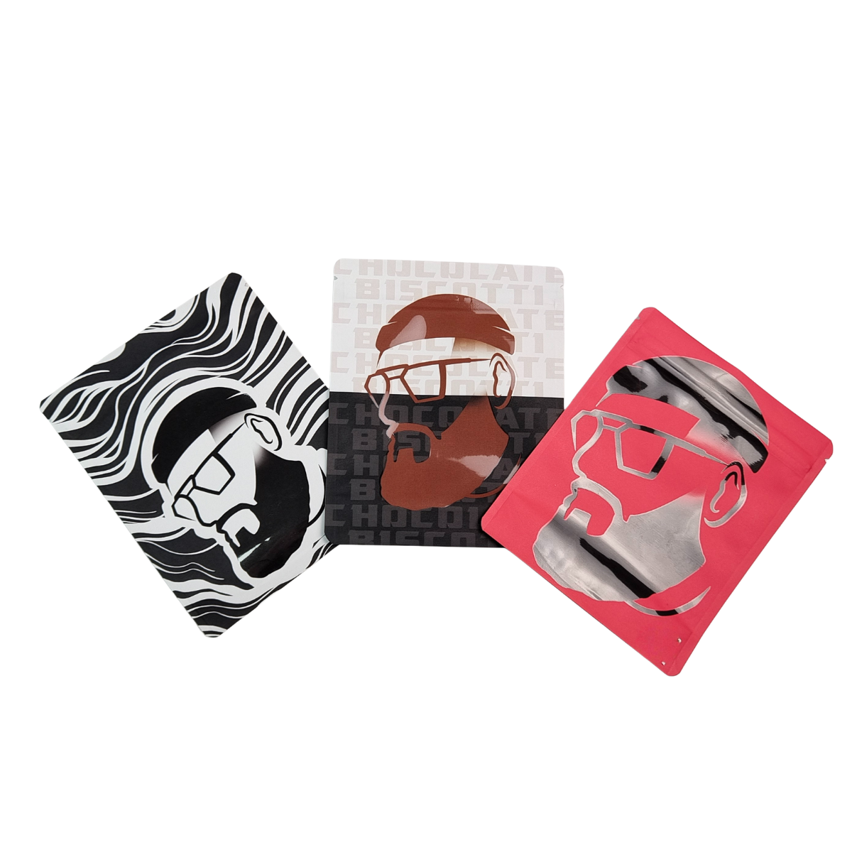 أكياس مايلر للطعام قابلة لإعادة الإغلاق ومطبوعة حسب الطلب بوزن 3.5 جرام - 28 جرامًا ومقاومة للرائحة