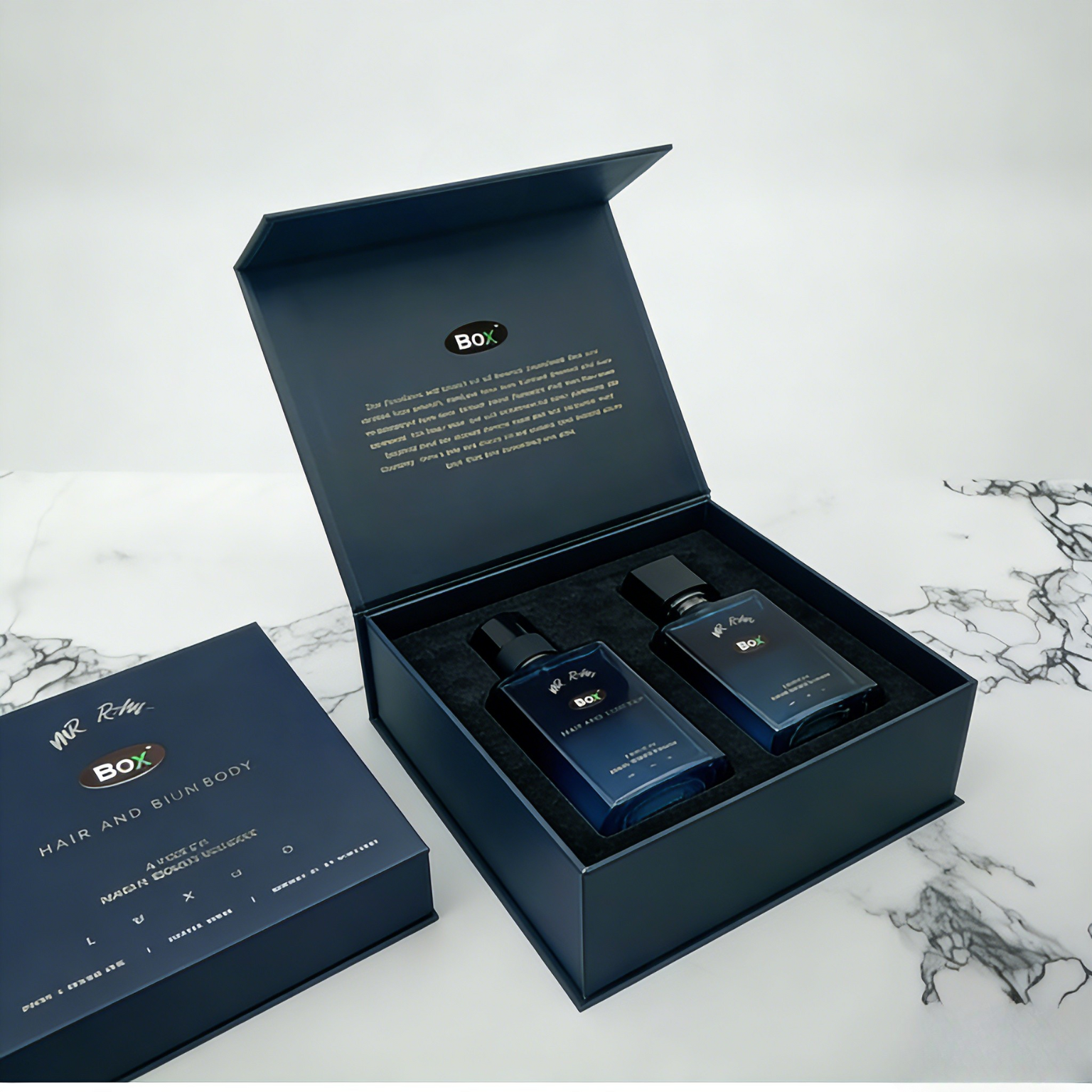 بيع بالجملة ملفات تجميل فاخرة مخصصة هدية مغناطيسية رغوة إيفا إدخال مات لمينات مادة قابلة للتحلل الحيوي لصناعة العطور