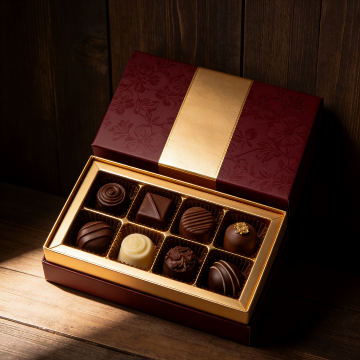 شعار مخصص صندوق هدية شيكولاتة شخصية التعبئة والتغليف الحلوى الشوكولاتة مستحضرات التجميل صندوق شيكولاتة فارغة شريط صندوق