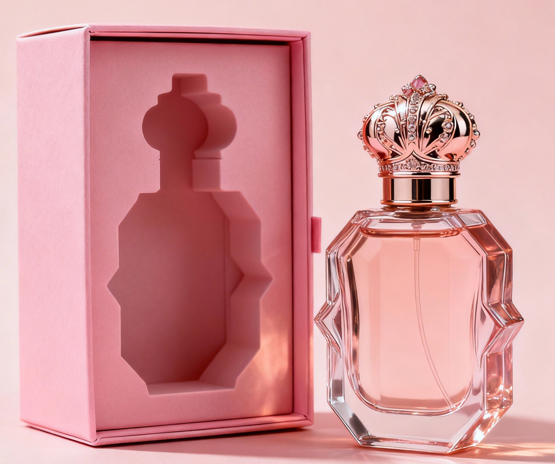 صندوق عطور فاخر مخصص بسماكة 350 جرام وختم ساخن لتغليف الهدايا الفاخرة