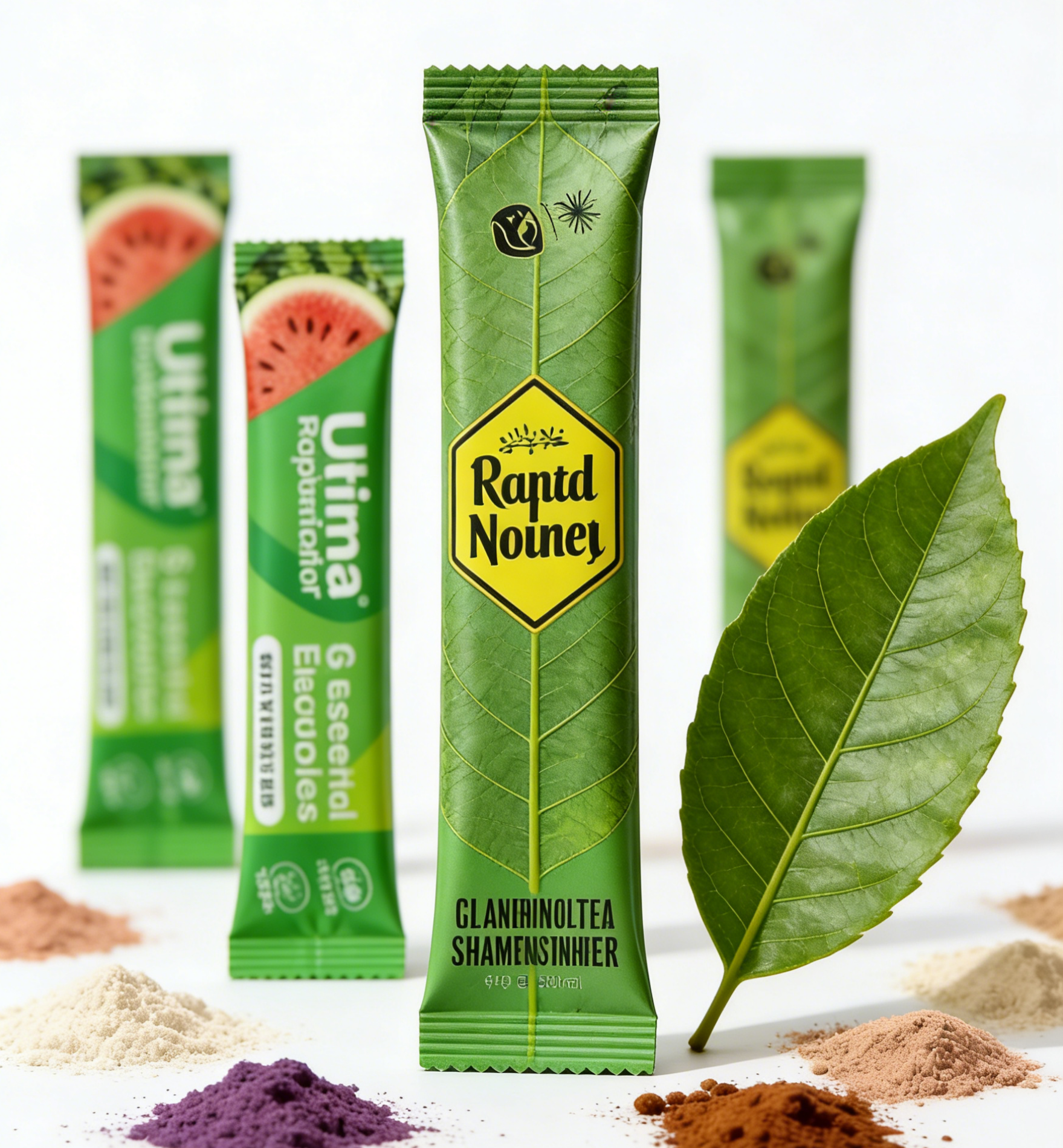 مخصص 1 جرام 3 جرام 5 جرام الحليب مسحوق شاي مسحوق الكولاجين الكيس الحرارة قابل للغلق قابلة لإعادة التدوير PET الألومنيوم احباط مغلفة سستة الغذاء حقيبة