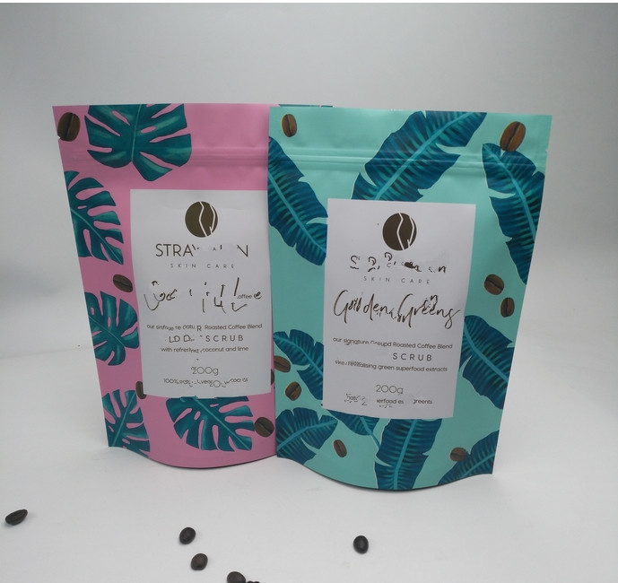 الصف الغذاء الوقوف أكياس الحقيبة البلاستيكية المخصصة احباط لامع إنهاء لتغليف الشاي