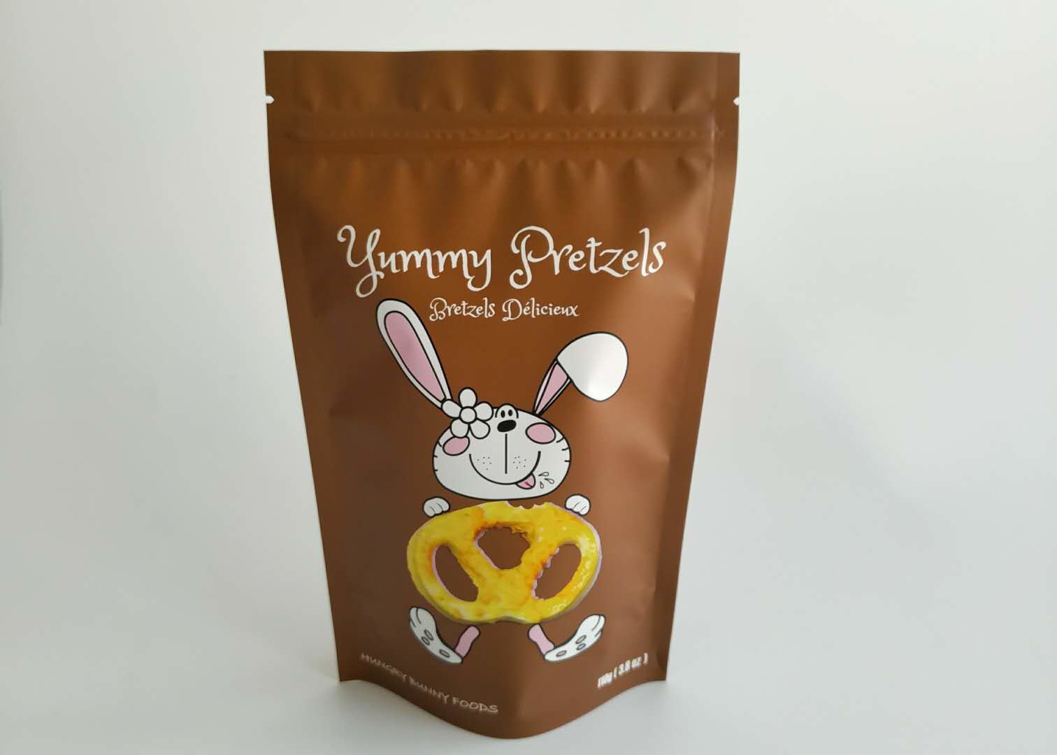 أوراق الألومنيوم المصفوفة الوقوف الصاعد ك أكياس لحم البقر المجفف وجبة خفيفة التعبئة الدائمة