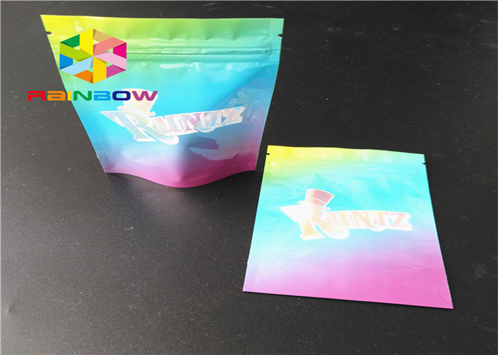 البخور العشبية كيس من البلاستيك الحقائب التعبئة والتغليف قرطوم الحقيبة الطاقة حبوب سحاب قفل