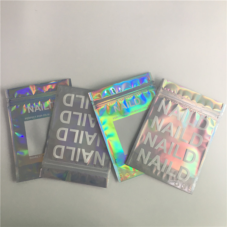 SGS / FDA الألومنيوم احباط حقيبة ماكياج قابلة لإعادة الاستخدام مايلر التعبئة والتغليف ثلاثة الجانب مختومة