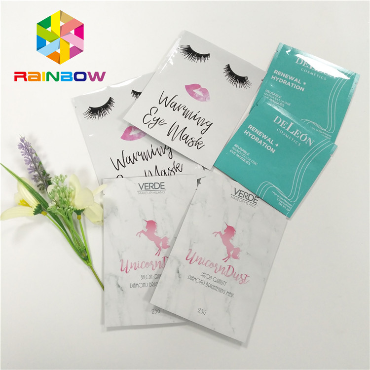 مخصص مطبوعة الحقائب البلاستيكية التعبئة والتغليف ثلاثة الجانب ختم الحرارة مع الشق المسيل للدموع