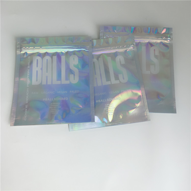 Ziplock مستحضرات التجميل أكياس التعبئة والتغليف لامعة 3 الجانب مختومة ل رمش تمديد الغراء