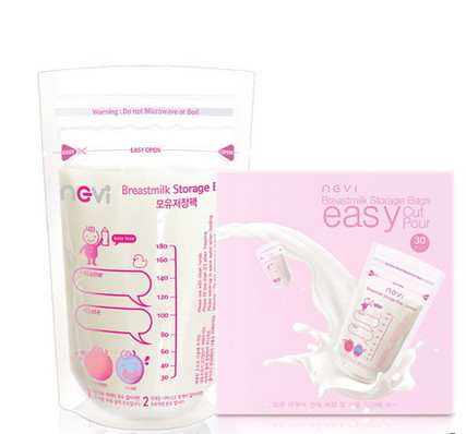 مزدوجة الوقوف سستة الحقيبة ، والحرارة ختم أكياس التعبئة والتغليف تخزين حليب الثدي