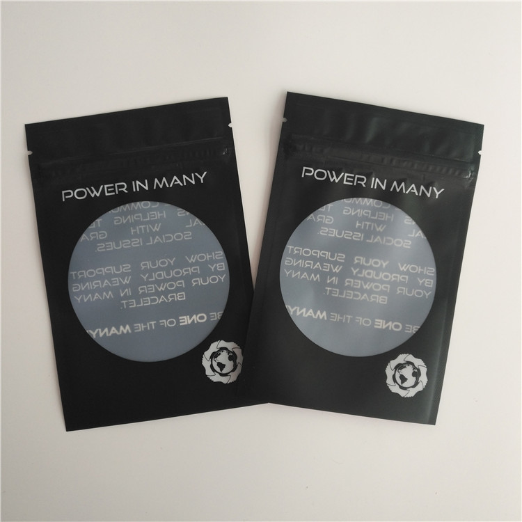 حقائب تغليف حرارة لامعة ختم شعار مخصص الرمز البريدي حقيبة حقيبة أقراط سوار الحقائب