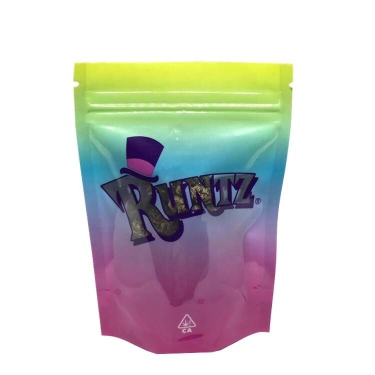 Ziplock Runtz حقيبة الأعشاب البخور التغليف الألومنيوم احباط PET تخصيص حجم