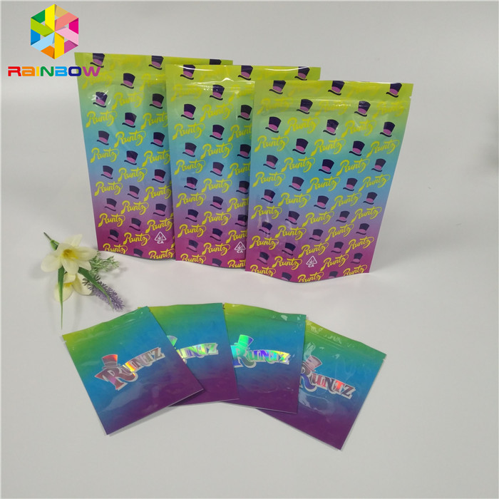 رائحة التعبئة والتغليف احباط الحقيبة التعبئة والتغليف أكياس Runtz ملفات تعريف الارتباط / حبوب منع الحمل / غائر الدب التطبيق