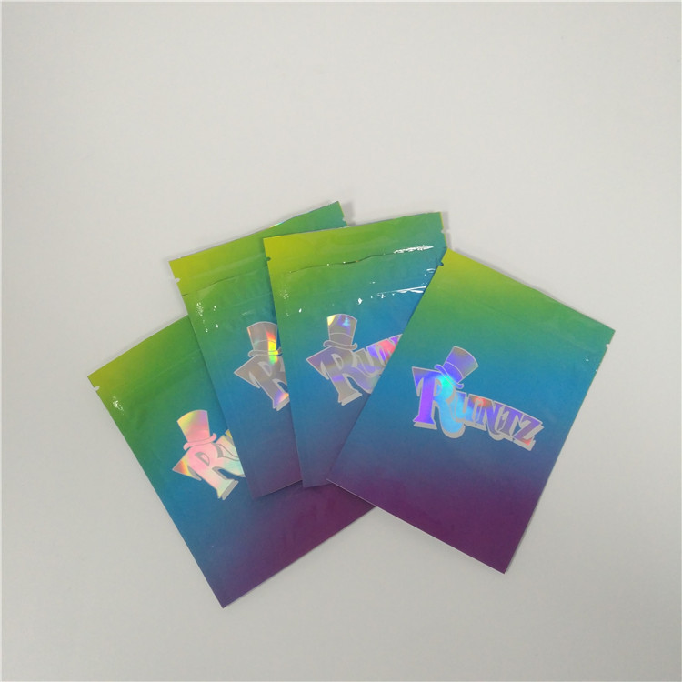 3.5 جرام الوقوف مايلر زيبلوك رقائق الألومنيوم الوقوف الحقيبة مطبوعات الطباعة