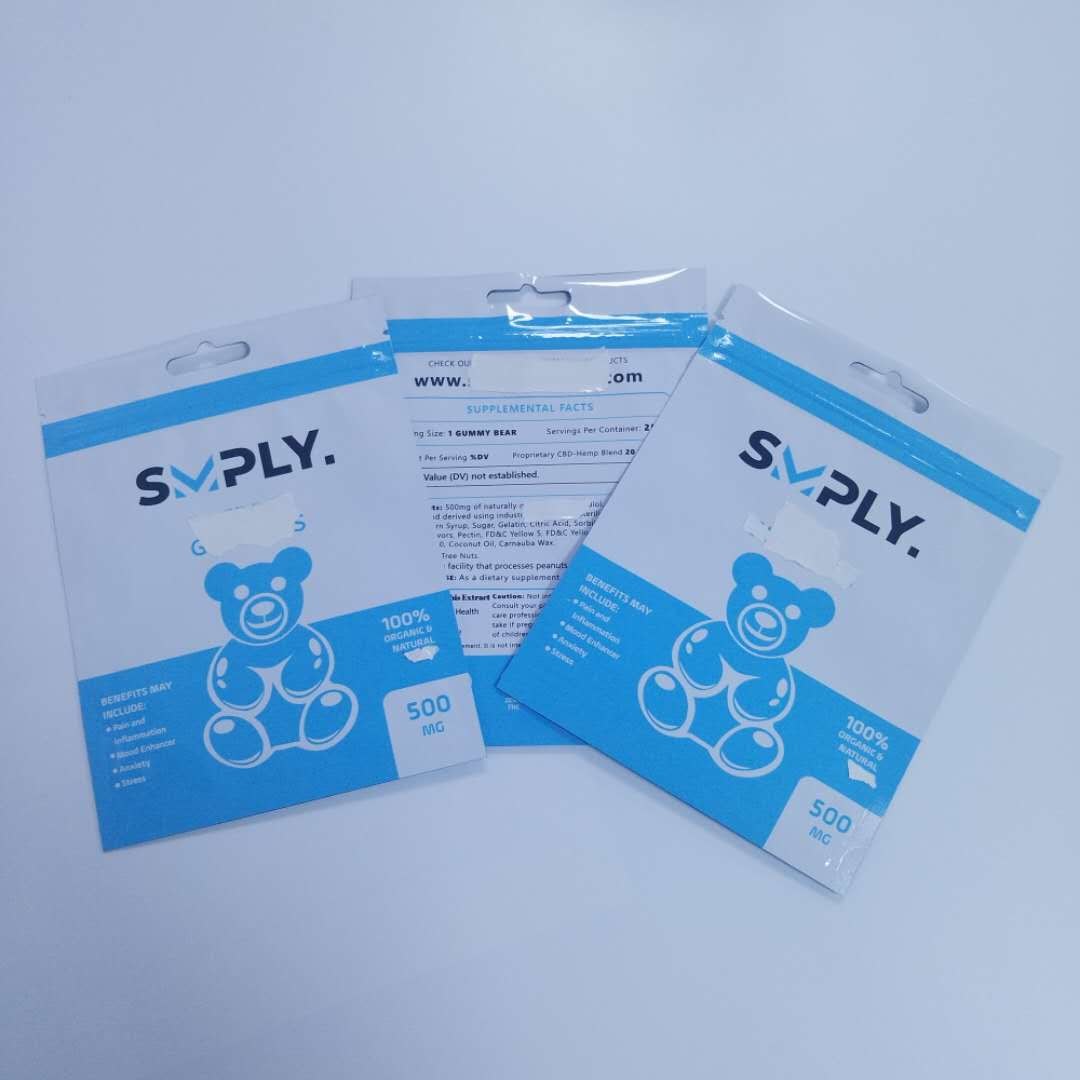 الطفل مقاومة البخور العشبية التعبئة والتغليف أكياس Cbd احباط Gravnre الطباعة لكبسولة