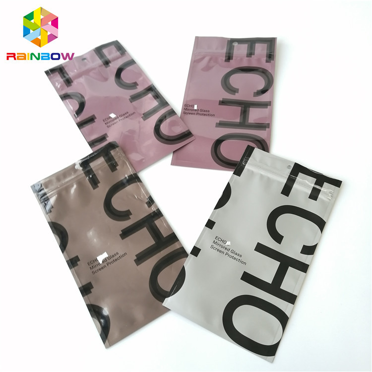 أكياس التعبئة والتغليف Ziplock رقائق الألومنيوم ثلاثة من جانب مختومة الحقيبة الشاي الفارغة