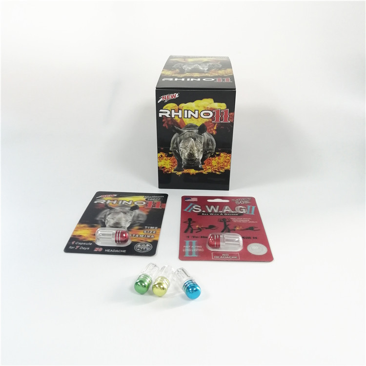 الكركدن 69 سلسلة نفطة بطاقة التعبئة والتغليف حبوب منع الحمل تعزيز الذكور 3D حبة نفطة التعبئة والتغليف