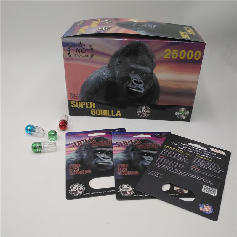 يطير ذكر الطاقة محسن نفطة ورقة بطاقة Gule مزدوج هول مواد التعبئة والتغليف لكبسولة