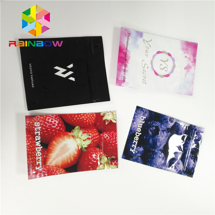 ماتي الألومنيوم احباط أكياس التعبئة والتغليف ثلاثة الجانب ختم الحقيبة لحزمة مستحضرات التجميل ماكياج