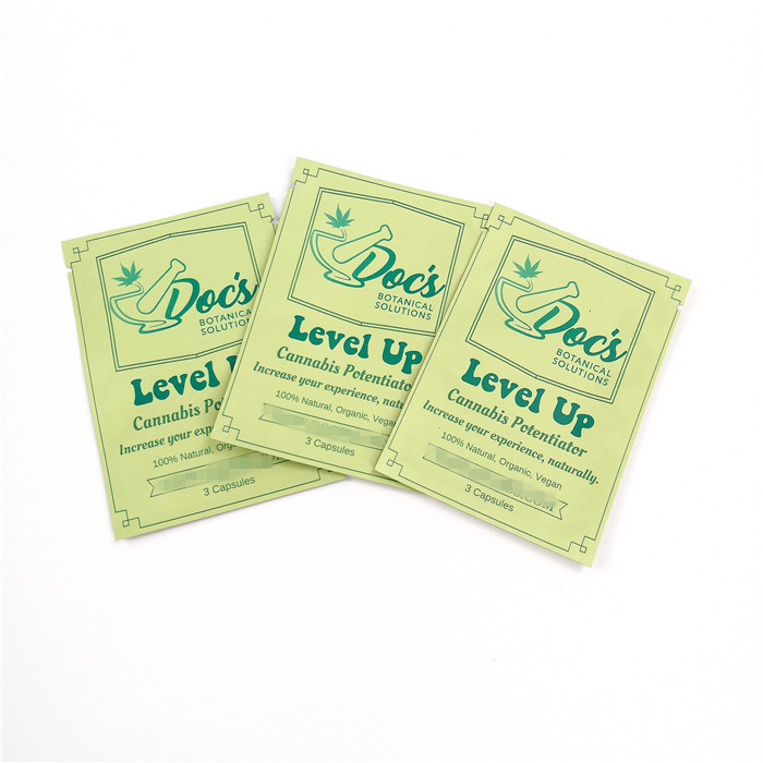 مخصص مطبوعة Cbd حقيبة البلاستيك الحقائب التعبئة والتغليف للسجائر / التبغ