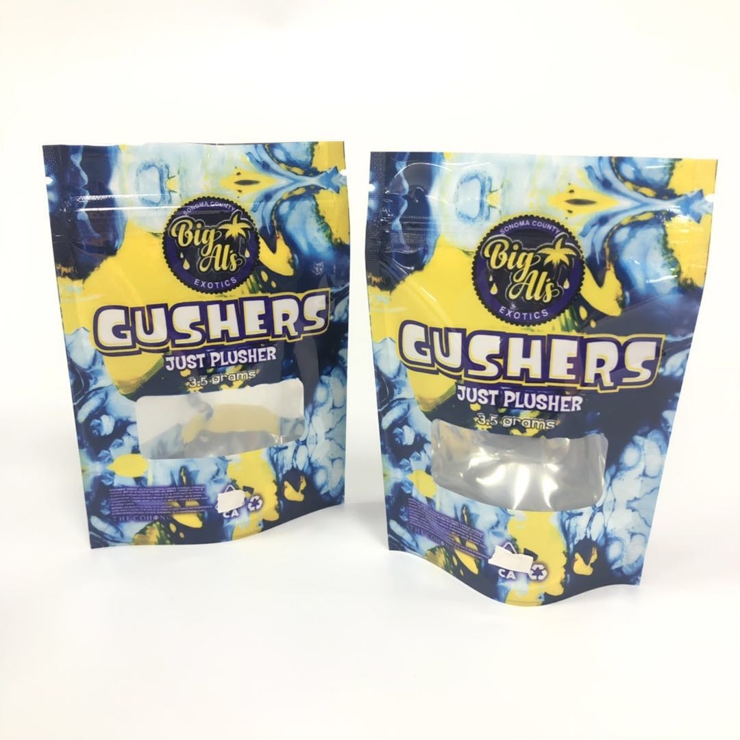 أكياس مايلر احباط Gushers الأعشاب البخور التعبئة والتغليف التعبئة والتغليف الوقوف الحقيبة شعار مخصص