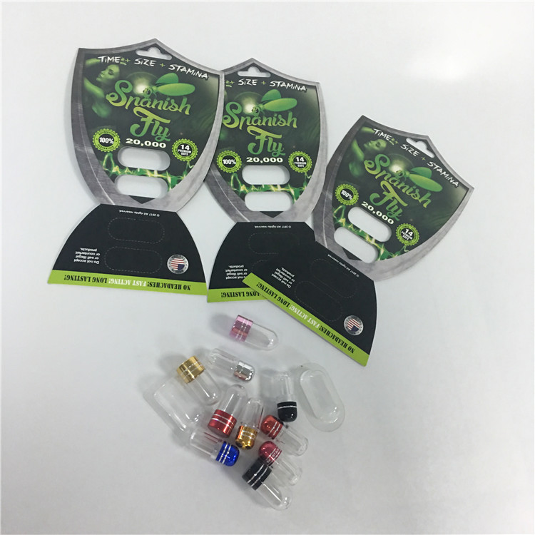 القابلة لإعادة التدوير بطاقة نفطة التعبئة والتغليف يطير الذكور تعزيز كبسولة حبوب منع الحمل بطاقات مع رصاصة