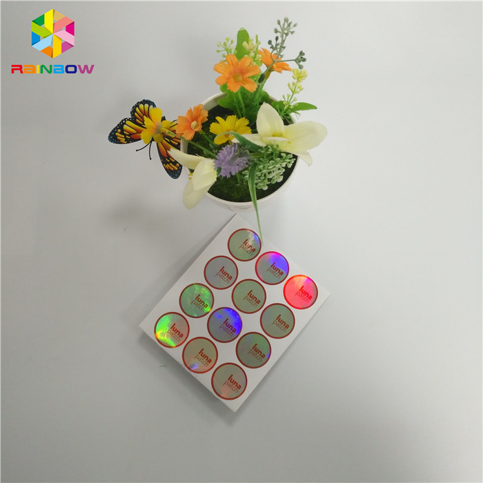 عرف الطباعة يتقلص التفاف الأكمام الهولوغرام للماء لاصق ملصق التسمية