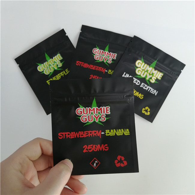 الألومنيوم احباط الرمز البريدي قفل الحقائب البلاستيكية التعبئة والتغليف الأغلاق ثلاثة الجانب مختومة