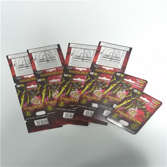 بوسيدون الجنس حبوب منع الحمل الجثة روكس كبسولات الجنس التعبئة والتغليف بطاقة نفطة شعار مخصصة