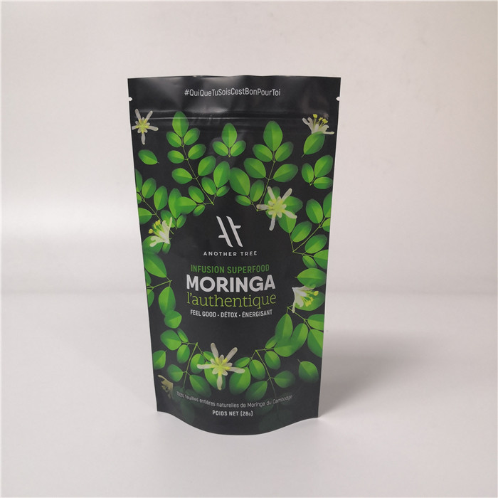 القابلة لإعادة التدوير الألومنيوم احباط كيس الشاي الوقوف الحقيبة اللون حسب الطلب مع الرمز البريدي قفل قابلة لإعادة الاستخدام