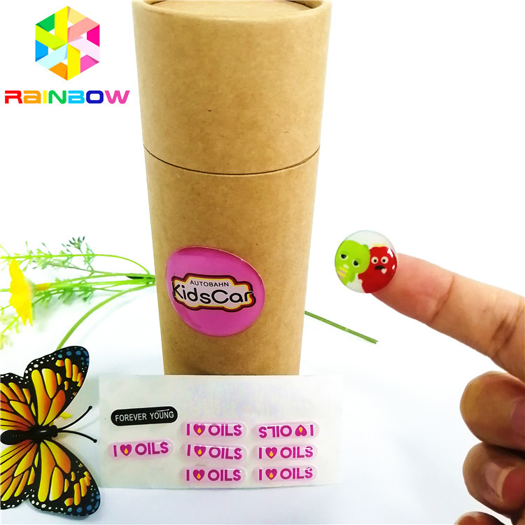 ماء ذاتية اللصق ملصقا 3D الايبوكسي القبة شعار معدني مخصص الطباعة