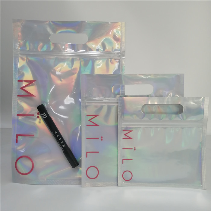 أكياس الغذاء الصف البلاستيك الحقيبة التعبئة والتغليف مخصص الحفر الهولوغرام أكياس