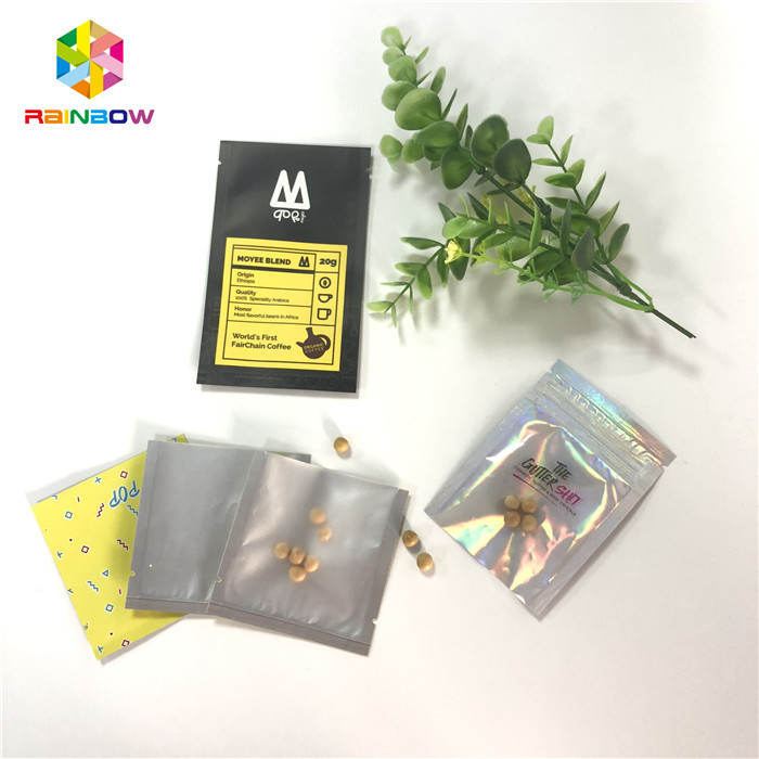 رائحة واقية من الحرارة مختومة مستحضرات التجميل حبوب منع الحمل التعبئة والتغليف البسيطة 3x5 بوصة مع عودة واضحة