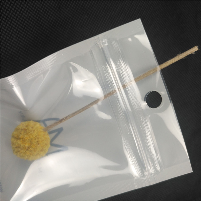 شفافية الجبهة لامعة شفافة سستة الحقائب قلادة المجوهرات التعبئة