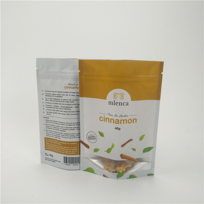 ماتي خلفية بيضاء سستة حقائب مستحضرات التجميل الوقوف دوق-باي 40G القرفة