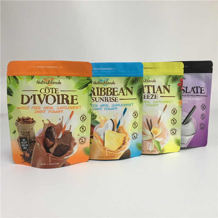 200G الألومنيوم زيبر الوقوف الحقائب التعبئة والتغليف الطباعة الحفر مخصص للبروتين