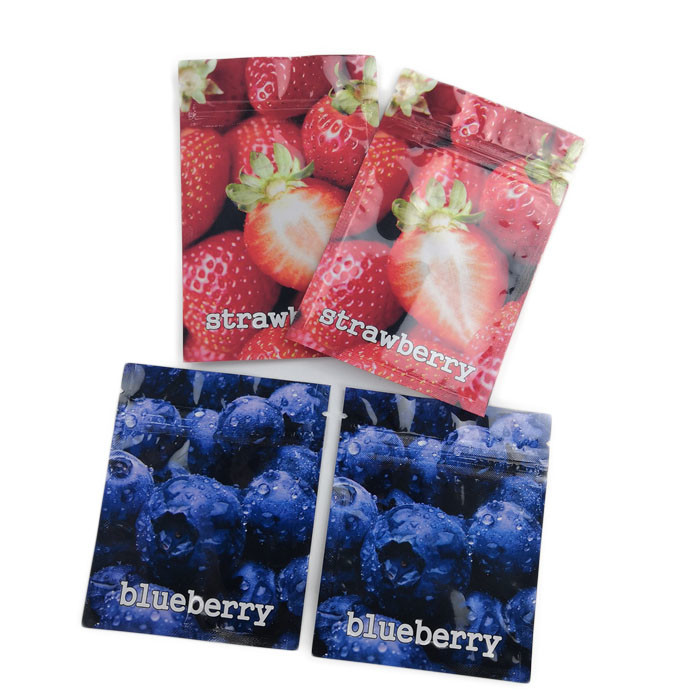 نكهة الفاكهة THC Gummies الحقائب البلاستيكية التعبئة والتغليف حقيبة مسطحة مع Ziper حريزعلى الأطفال