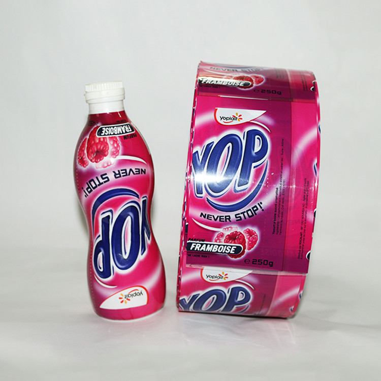 بولي كلوريد الفينيل الحرارة يتقلص تسمية الأكمام البلاستيكية لزجاجة عصير / يتقلص التفاف تسمية زجاجة لزجاجة المشروبات