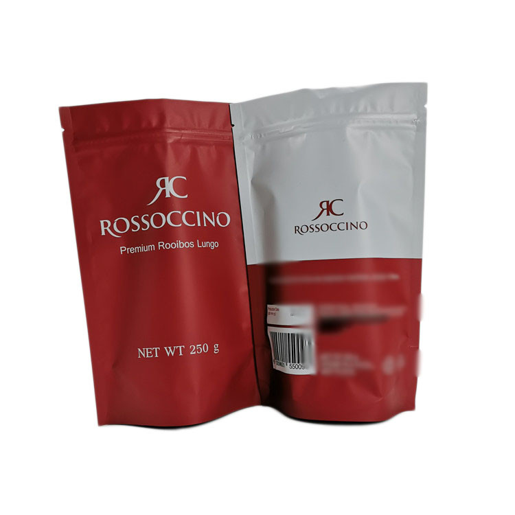 صديقة للبيئة كرافت ورقة الوقوف الحقيبة ، 250G الوقوف كيس من البلاستيك لمسحوق البروتين