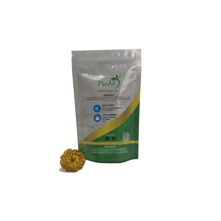 صديقة للبيئة أكياس الشاي التعبئة والتغليف الحقيبة حقيبة التعبئة انهض مايلر مع قفل سستة