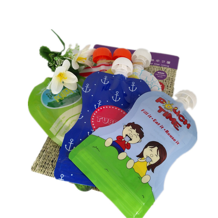 الطباعة الحفر الحقيبة القابلة لإعادة الاستخدام لتغليف المواد الغذائية السائلة