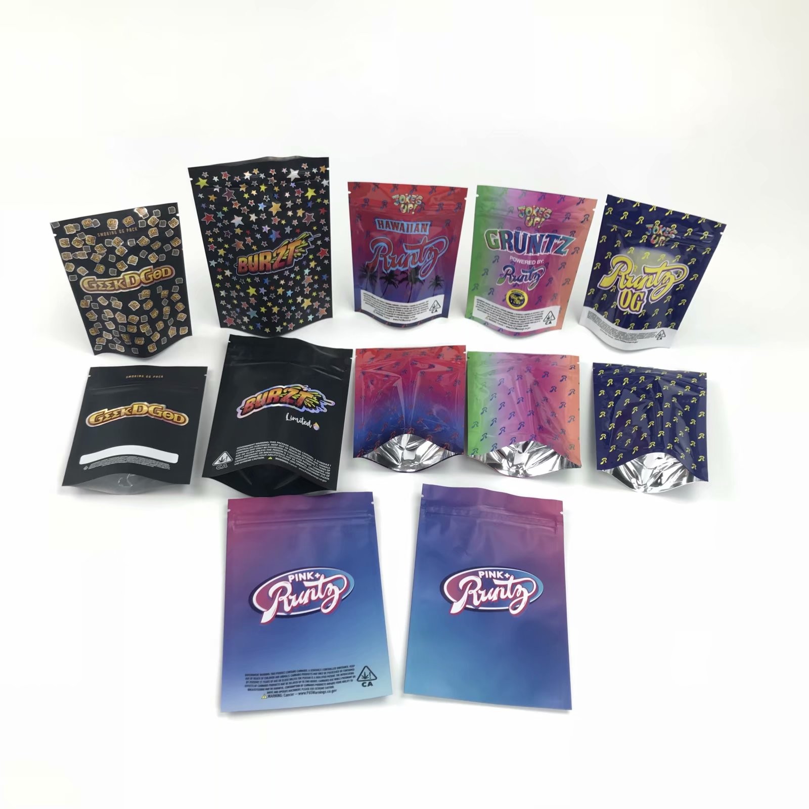 عينة مجانية مخصصة أكياس إثبات الطفل الطبية لذيذ Doypack الوقوف الحقيبة مع سحابات مزدوجة