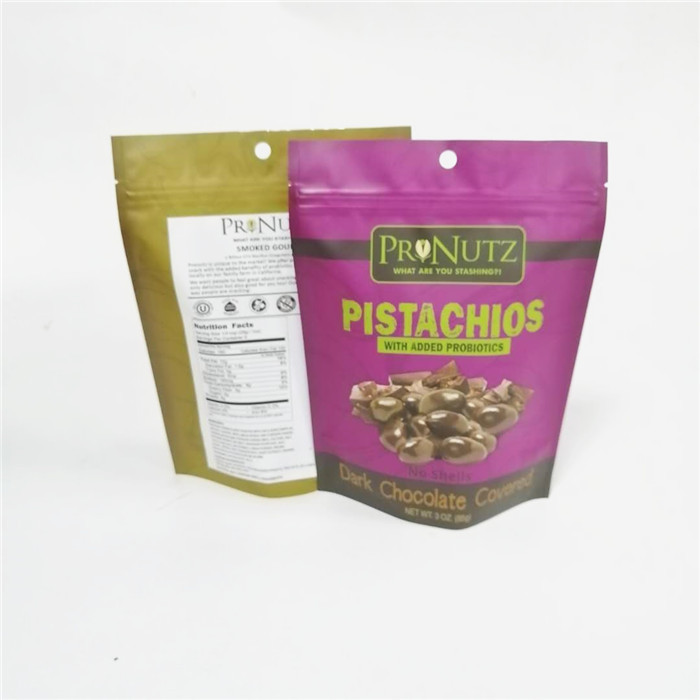 المكسرات البلاستيكية مغلفة كيس الكاجو التعبئة والتغليف الوقوف أكياس