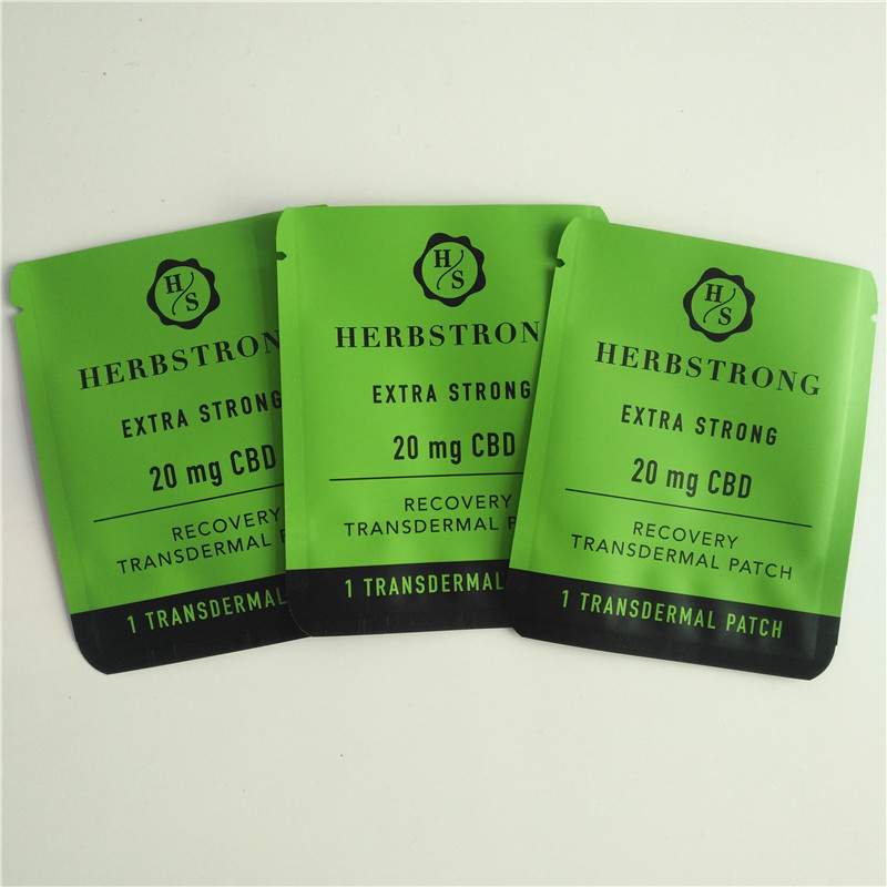 20mg كيس تغليف الماريجوانا الطبية مايلر احباط الحقيبة بقع صغيرة CBD يمكن التخلص منها