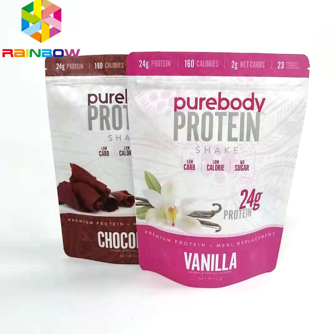 أكياس زيبلوك قابلة للإغلاق قابلة للإغلاق للأطعمة / المسحوق حقيبة الحقيبة التعبئة والتغليف المطلية المخصصة