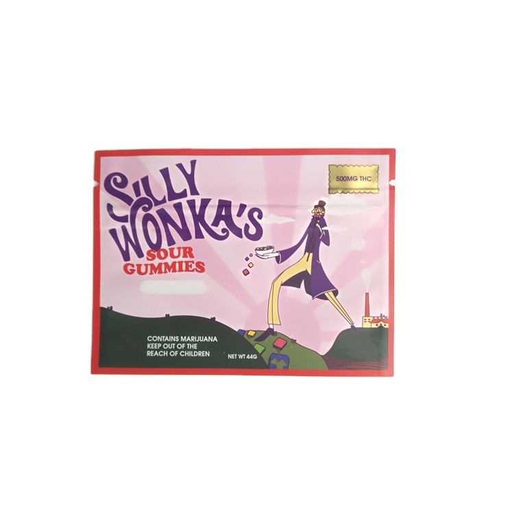 شنتشن المورد أكياس صغيرة للذهب الطباعة Preroll السجائر 3 الجانب ختم الحقيبة مع أكياس زيبر