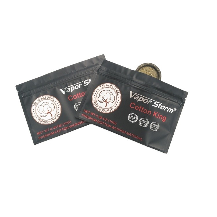 عينة مجانية من أكياس صغيرة لأكياس رقائق الألومنيوم ذات اللون المعدني المسبق للسجائر ذات 3 أكياس جانبية