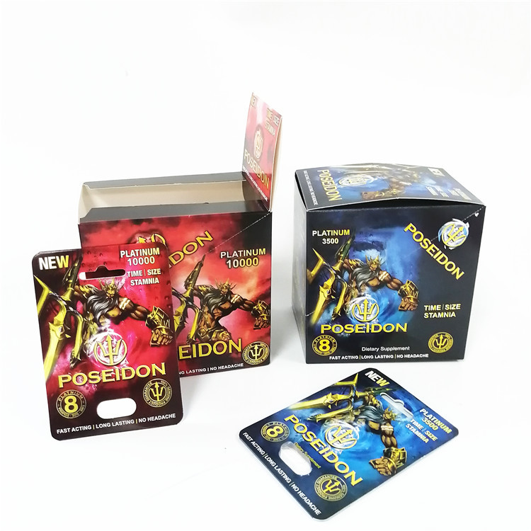 الكركدن بطاقة نفطة رجل المكملات الجنسية حبوب الجنس التعبئة والتغليف ذكر تعزيز حبوب منع الحمل رئيس كبسولة الحاويات