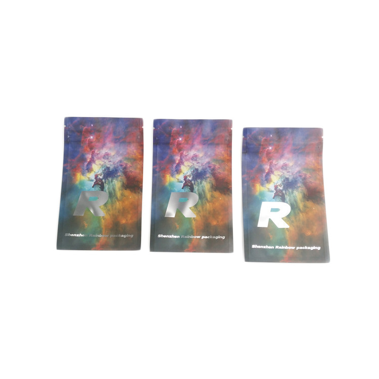 50mg 70mg 125mg الطفل دليل صغير مايلر حقيبة مخصصة رائحة واقية ماتي الحلوى Ziplock البلاستيك الغذاء الصمغ أكياس الشظية