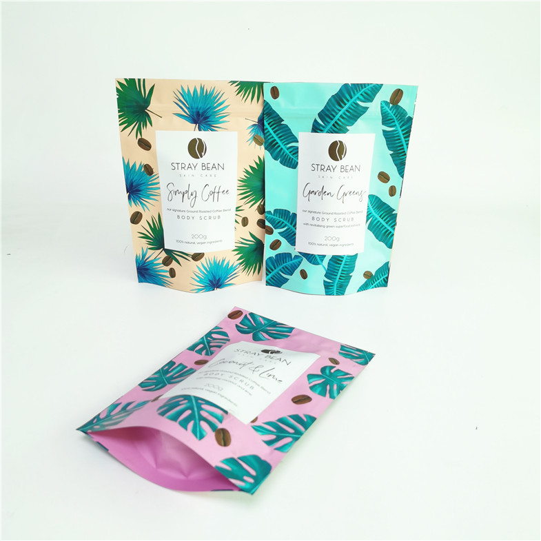 كيس تغليف فرك الوجه بملح القهوة من دوق-باي كيس تغليف فرك الجسم بالسكر