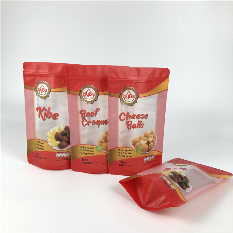 حقيبة بلاستيكية GMOPP VMPET مع نافذة شفافة