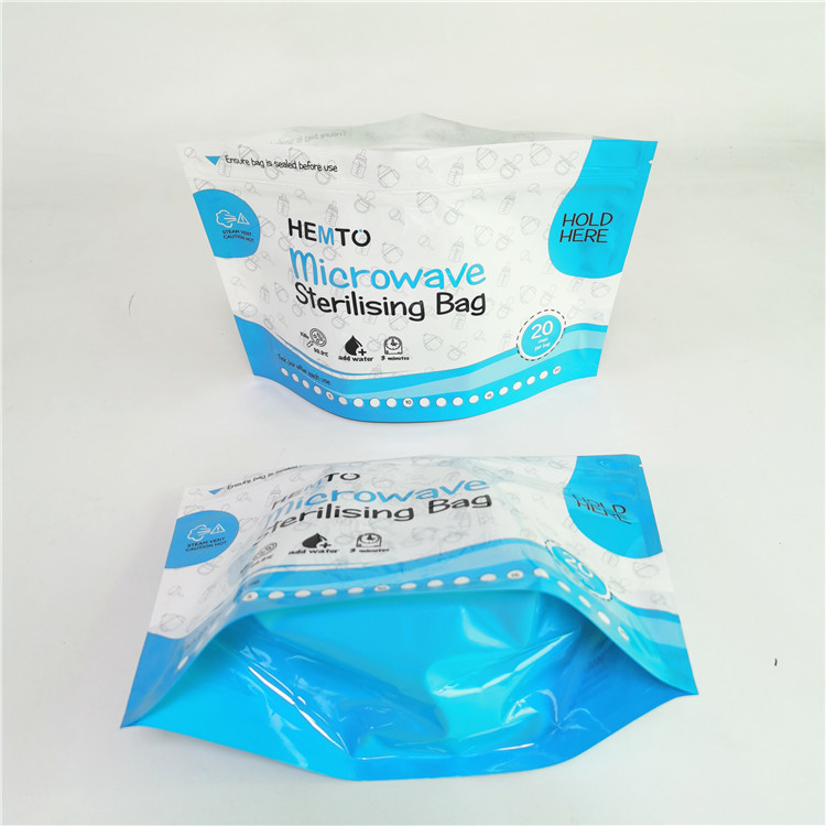 حقيبة فرن التعقيم بالميكروويف 120mic من فئة الغذاء